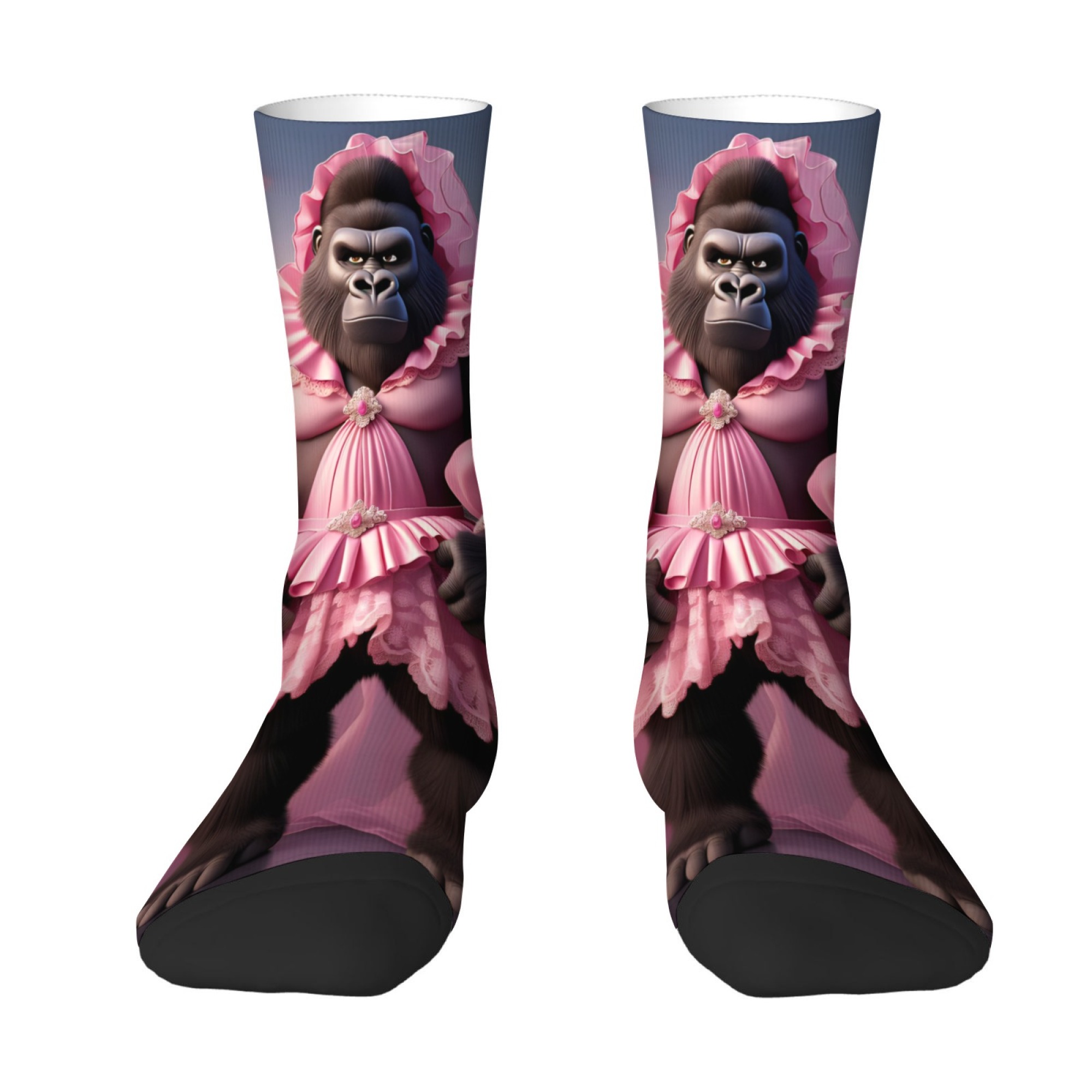 Pink Skirt with Gorilla-themed - Quirky Street Fashion ulasan dan harga