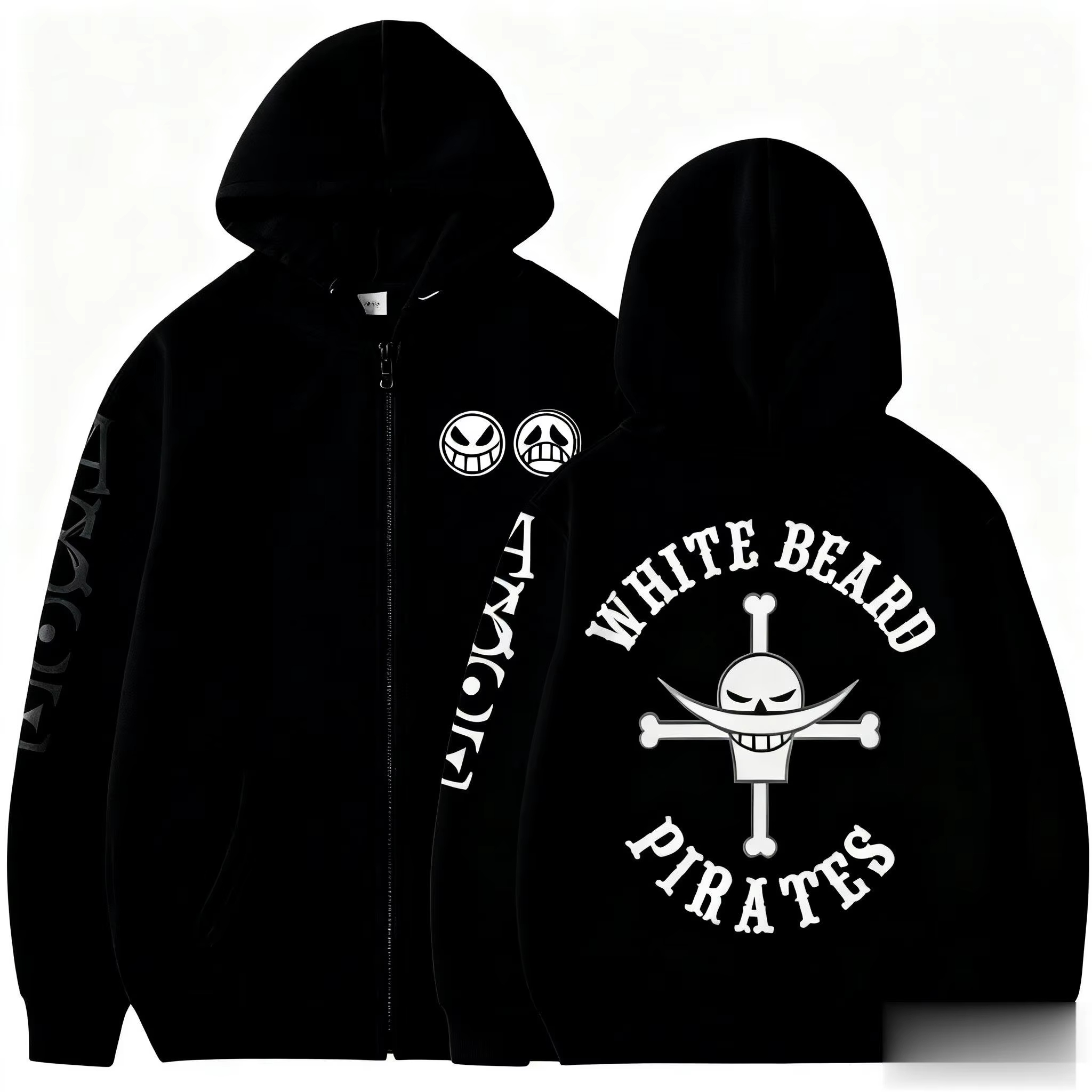 Unisex One Piece Skull Graphic - Graphic Hoodie Streetwear ulasan dan harga
